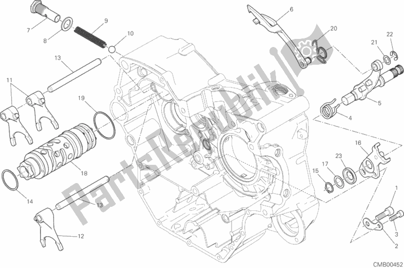 All parts for the Shift Cam - Fork of the Ducati Scrambler Urban Enduro Thailand USA 803 2015